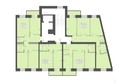 Южный берег, дом 21: Типовой план этажа 4 подъезд