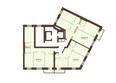 Академгородок, дом 8: Типовой план этажа 4 подъезд