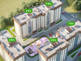 2-комнатная квартира, 62.2 м², 1/8 этаж