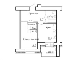 Продается 1-комнатная квартира ЖК Новая пристань, дом 2а, 41.3  м&sup2;, 10000000 рублей