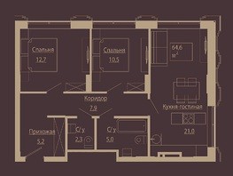 Продается 2-комнатная квартира АК Маяковский, 65.2  м², 16626000 рублей