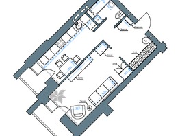Продается 2-комнатная квартира ЖК Нижний, 51, 44.6  м&sup2;, 7269800 рублей
