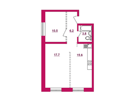 Продается 2-комнатная квартира ЖК Видный-3, б/с 3, 55.9  м&sup2;, 8471700 рублей