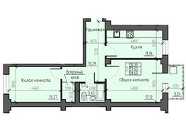 Продается 2-комнатная квартира ЖК Новые Солонцы, дом 9, 58.6  м², 7418760 рублей