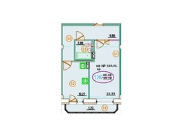 Продается 1-комнатная квартира ДОМ НА ТАЛАЛИХИНА, 22/1, 40.48 м², 1821600 рублей