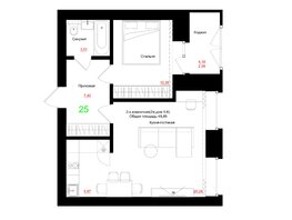 Продается 2-комнатная квартира ЖК Соцветие, дом 5.4, 49.82 м², 7223900 рублей