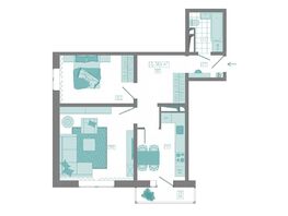 Продается 2-комнатная квартира ЖК КБС. Берег, дом 7 строение 5, 58.4  м&sup2;, 8200000 рублей