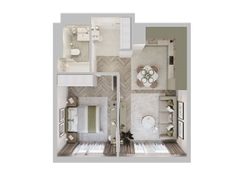 Продается 1-комнатная квартира ЖК ЦЕНТР-ПАРК на Волочаевской, 42.62 м², 12790000 рублей