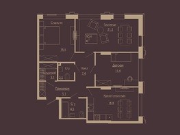 Продается 3-комнатная квартира АК Маяковский, 90.1  м², 27549000 рублей