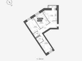 Продается 3-комнатная квартира ЖК Сити-квартал на Взлетной, дом 1, 90.12  м², 14600000 рублей