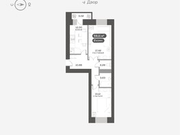 Продается 2-комнатная квартира ЖК Сити-квартал на Взлетной, дом 1, 59.11  м², 10500000 рублей