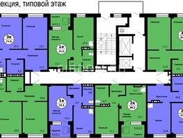 Продается 2-комнатная квартира ЖК Тихие зори, дом Стрелка, корпус 2, 38.3  м², 5200000 рублей