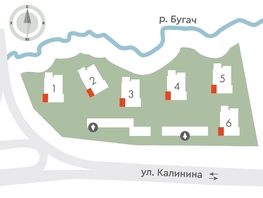 Продается 3-комнатная квартира ЖК Калина Долина, дом 1, 55.3  м², 7797300 рублей