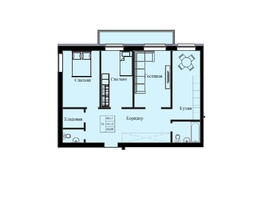 Продается 3-комнатная квартира ЖК Космос, 83.08  м&sup2;, 11714280 рублей