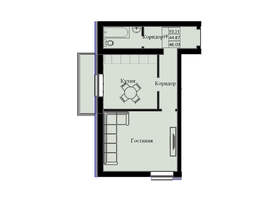 Продается 1-комнатная квартира ЖК Космос, 46 м², 8280000 рублей