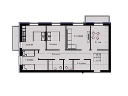 Продается 4-комнатная квартира ЖК Космос, 107.33  м&sup2;, 16239566 рублей