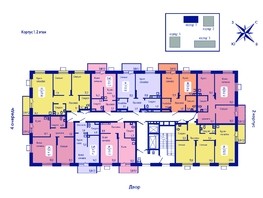 Продается 2-комнатная квартира ЖК Univers (Универс), 3 квартал, 56.5  м², 7684000 рублей