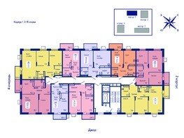 Продается 2-комнатная квартира ЖК Univers (Универс), 3 квартал, 55.7  м², 7909400 рублей