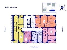 Продается 3-комнатная квартира ЖК Univers (Универс), 3 квартал, 88.2  м², 11907000 рублей