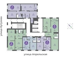 Продается 4-комнатная квартира ЖК Прогресс-квартал Перемены, дом 1, 89.7  м², 10315500 рублей