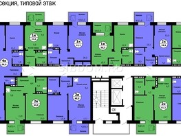 Продается 1-комнатная квартира ЖК Тихие зори, дом Стрелка, корпус 2, 38.3  м², 5200000 рублей