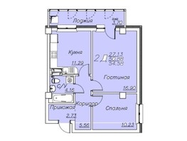 Продается 2-комнатная квартира ЖК Housepark (Хауспарк), 54.58  м², 6600000 рублей