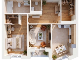 Продается 2-комнатная квартира ЖК Суриков, дом 1, 70.8  м&sup2;, 14938800 рублей