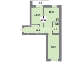 Продается 3-комнатная квартира ЖК Снегири, дом 11, 64.7  м², 7125000 рублей