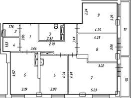 Продается 4-комнатная квартира ЖК Медео, 93.5  м², 13680000 рублей