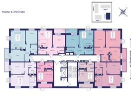 Продается 3-комнатная квартира ЖК Univers (Универс), 2 квартал, 62.1  м², 9159750 рублей