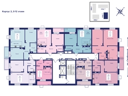 Продается 2-комнатная квартира ЖК Univers (Универс), 2 квартал, 49.7  м², 8051400 рублей