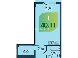 Продается Студия ЖК Аллея Парк, 1 этап, 40.11  м², 5013750 рублей