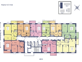 Продается 3-комнатная квартира ЖК Univers (Универс), 2 квартал, 67.1  м², 9444000 рублей