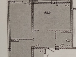 Продается 2-комнатная квартира ЖК Калинина, 175, 58  м², 6090000 рублей