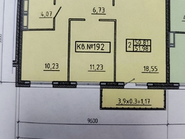 Продается 2-комнатная квартира ЖК Аринский, дом 2 корпус 1, 51.98  м², 5717800 рублей