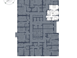 Продается 3-комнатная квартира ЖК Чижи, 1 очередь (корпус 1,2), 59.2 м², 10215200 рублей
