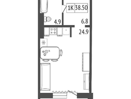 Продается Студия ЖК Дубенский, дом 6.2, 38.5 м², 6230000 рублей