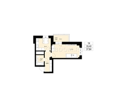 Продается 1-комнатная квартира ЖК ЛЕТО, дом 1, 37.64  м², 4550000 рублей