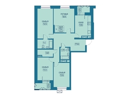 Продается 4-комнатная квартира ЖК Univers (Универс), 5 квартал, 102.61 м², 14365400 рублей