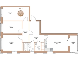 Продается 3-комнатная квартира ЖК Небо над Енисеем, 88 м², 13552000 рублей