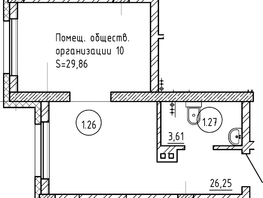 Продается Помещение ЖК Серебряный, дом 1 корпус 1, 29 м², 4205000 рублей