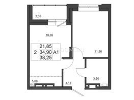 Продается 2-комнатная квартира ЖК Дивные Дали, дом 1, 38.23 м², 4800000 рублей