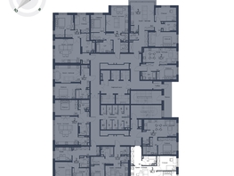 Продается 3-комнатная квартира ЖК Чижи, 1 очередь (корпус 1,2), 56.3 м², 9739900 рублей