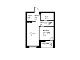 Продается 1-комнатная квартира ЖК Runway (Ранвэй), 45.1  м&sup2;, 8546450 рублей