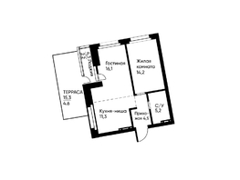 Продается 2-комнатная квартира ЖК Ранвэй, 57.1  м&sup2;, 9838330 рублей