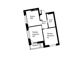 Продается 2-комнатная квартира ЖК Runway (Ранвэй), 57.1  м&sup2;, 10001750 рублей
