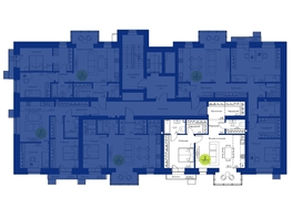 Продается 2-комнатная квартира ЖК Вита-парк, 2 оч. 6 корпус, 77.1  м&sup2;, 13415400 рублей