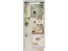 Продается Студия ЖК Аллея Парк, 3 этап, 43.08  м&sup2;, 5772720 рублей