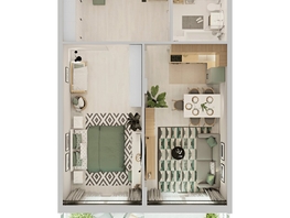 Продается 2-комнатная квартира ЖК Аллея Парк, 3 этап, 60.7  м&sup2;, 7526800 рублей
