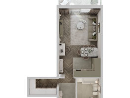 Продается Студия ЖК Аллея Парк, 2 этап, 40.38  м&sup2;, 5895480 рублей